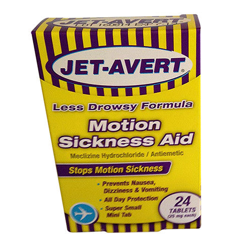 Jet-Avert Motion Sickness Aid Tablets, 24 Ea